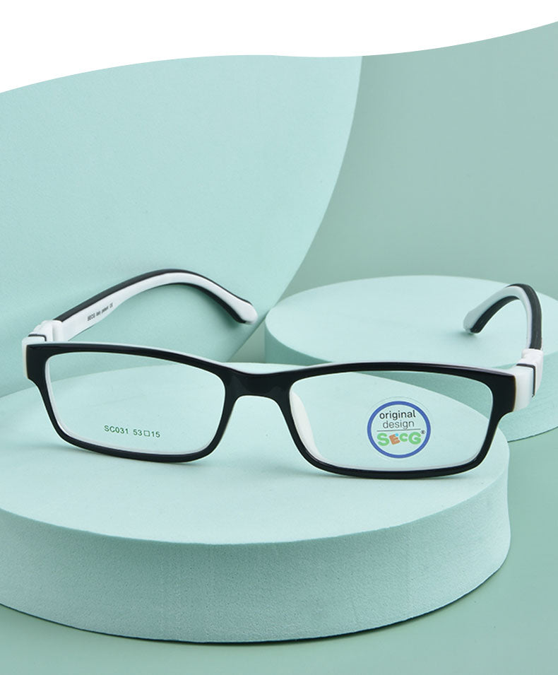 SECG – monture de lunettes carrées pour enfants, verres optiques détachables, pour myopie, hypermétropie, sans vis