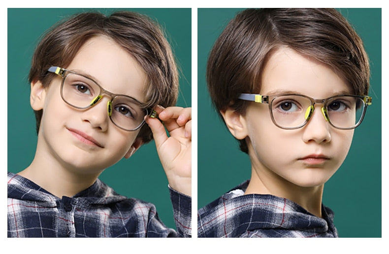 Lunettes à lumière bleue pour enfants sans diplôme, haute qualité, verres d'ordinateur clairs, sans Prescription médicale, montures