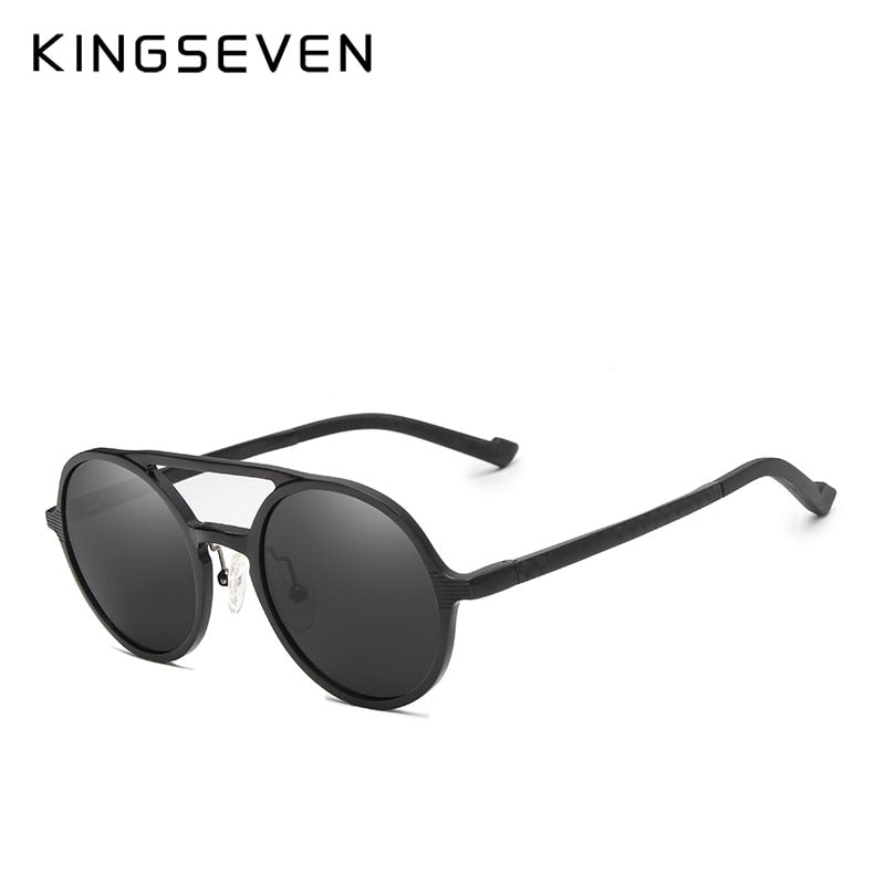 Kingseven - lunettes de soleil rondes, hommes.