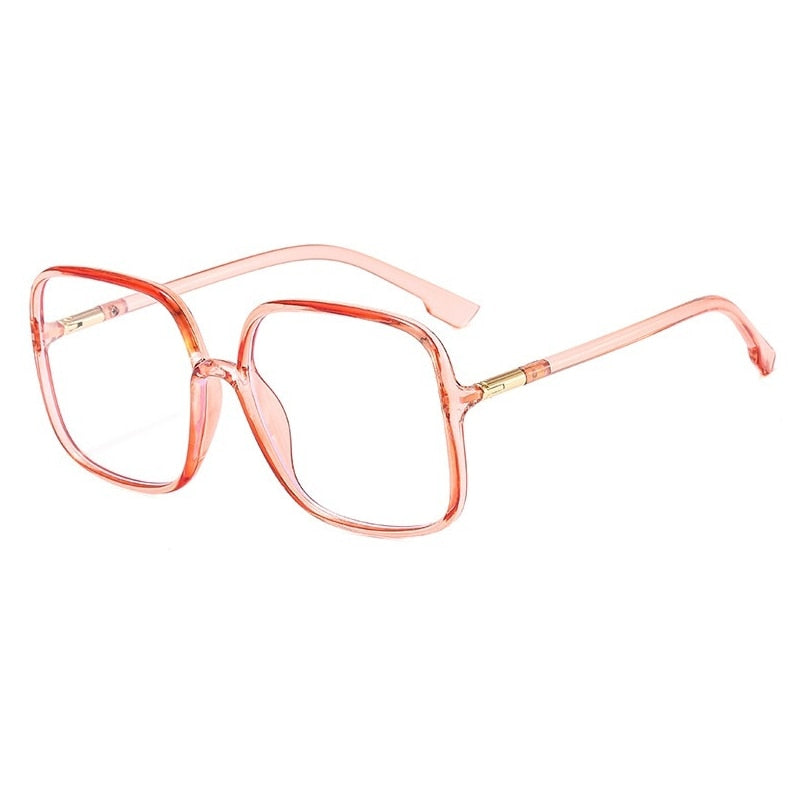 Lunettes Vintage carrées claires pour femmes.