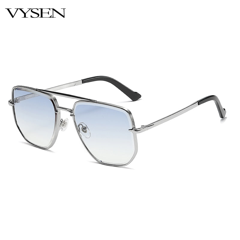 Lunettes De Soleil De luxe en métal irrégulier pour hommes et femmes.