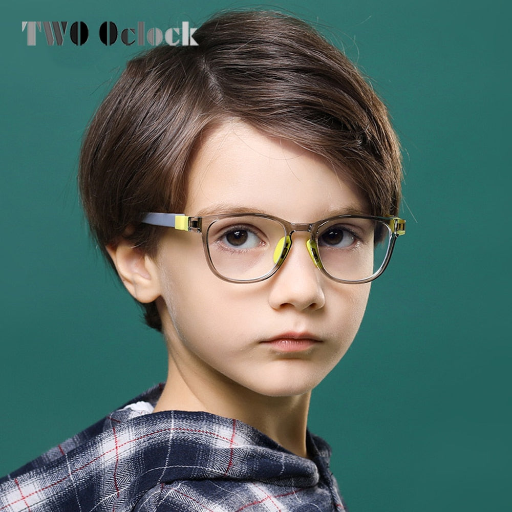 Lunettes à lumière bleue pour enfants sans diplôme, haute qualité, verres d'ordinateur clairs, sans Prescription médicale, montures