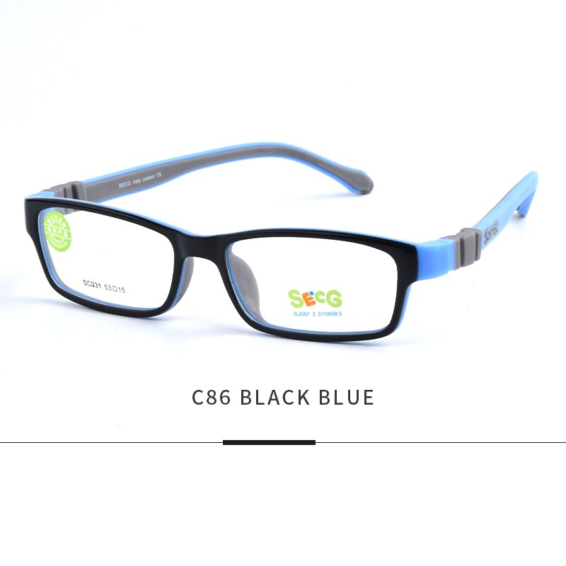 SECG – monture de lunettes carrées pour enfants, verres optiques détachables, pour myopie, hypermétropie, sans vis