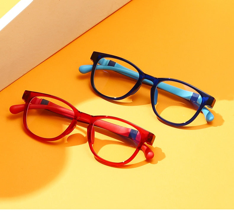 Lunettes à lumière bleue pour enfants sans diplôme, haute qualité, verres d'ordinateur clairs, sans Prescription médicale, montures