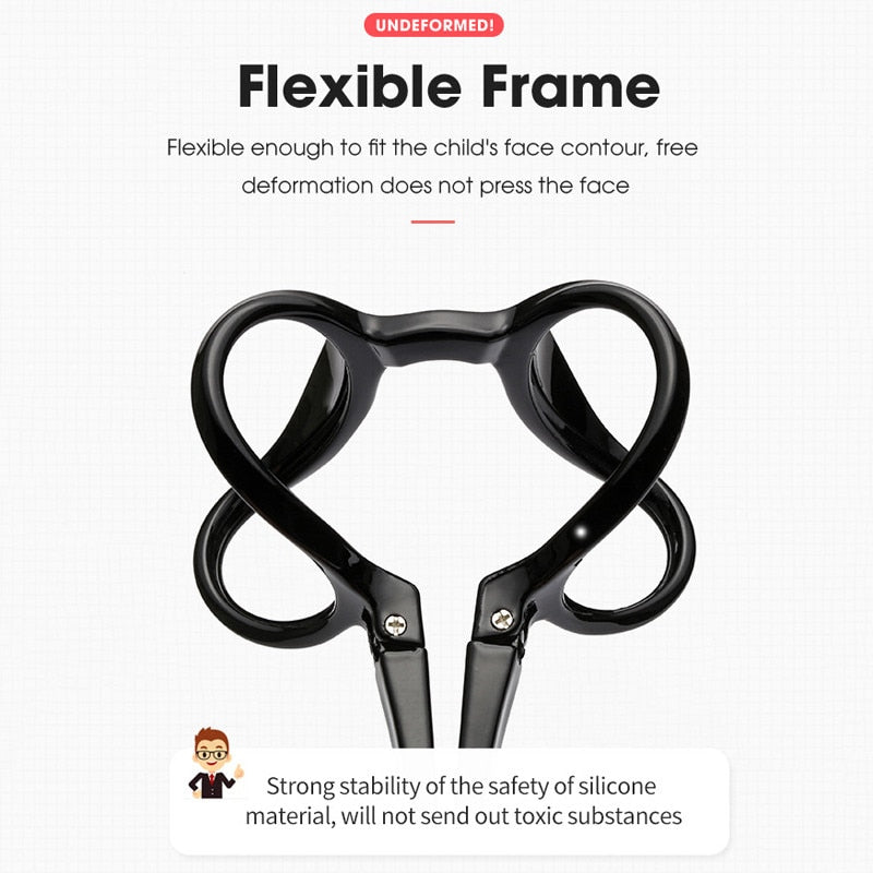 Semfly Enfants Silicone Lunettes Rétro Petit Cadre Rond Enfants Ultra-Léger TR90 Lunettes Cadre Protection Lentille Optique Lunettes