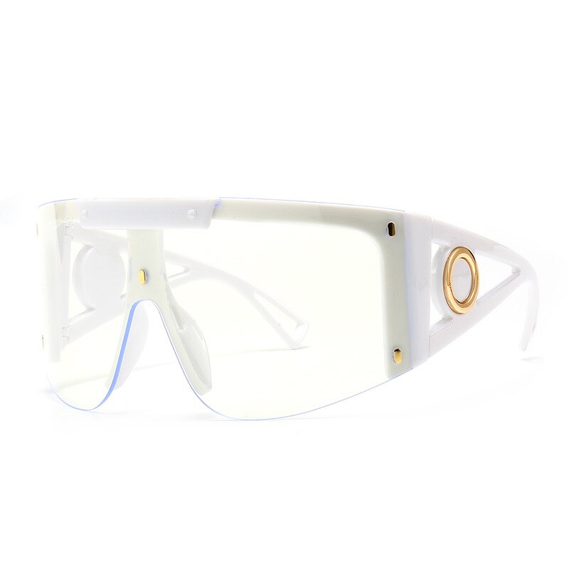 Lunettes de soleil de luxe surdimensionnées pour femmes.