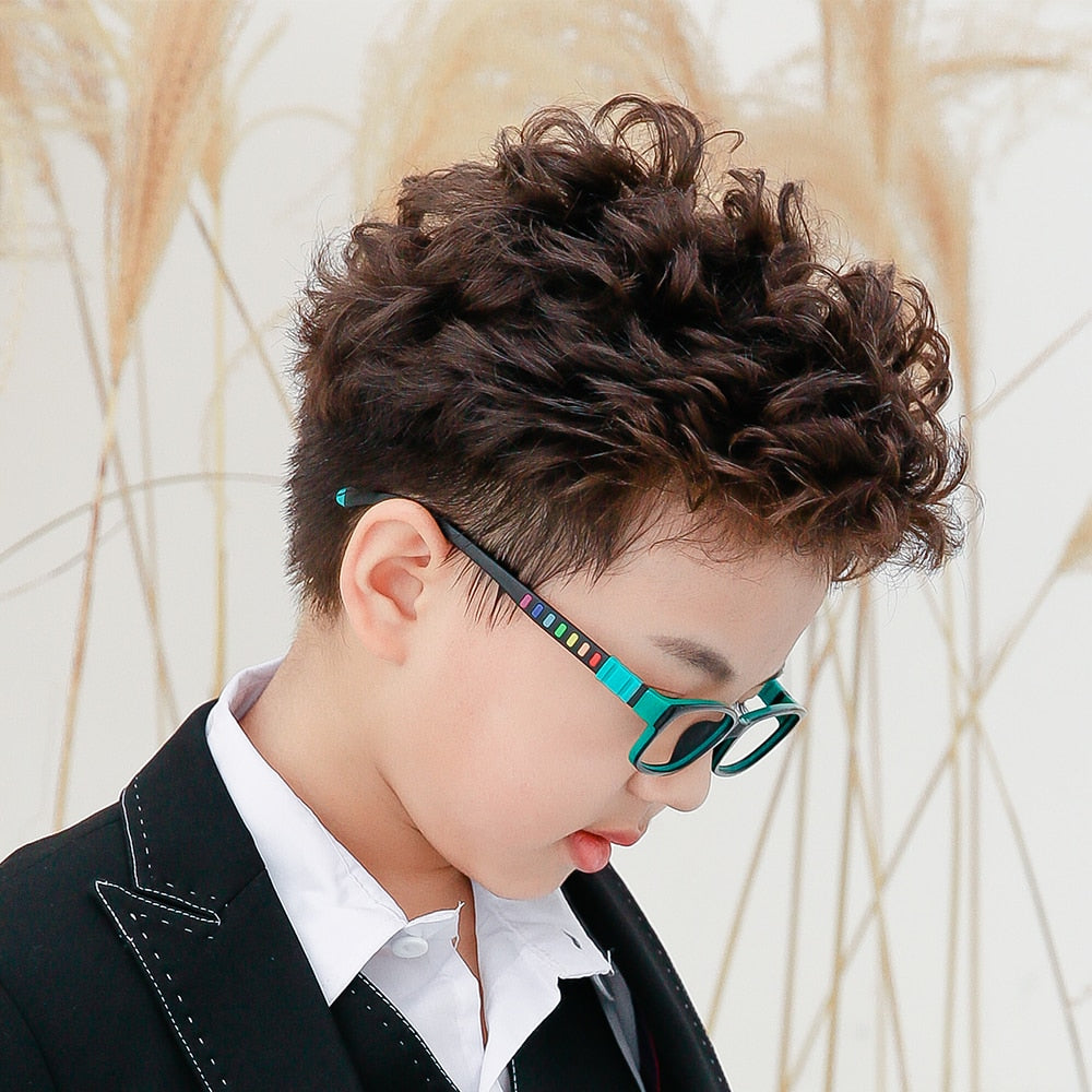 SECG – monture de lunettes en silicone souple pour enfants, verres de Prescription pour enfants, monture de lunettes optique de sécurité, Anti-chute de pression, TR90