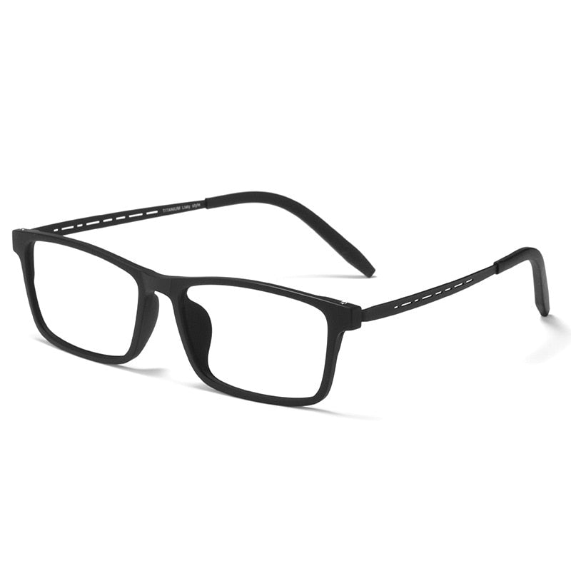 YIMARUILI – monture de lunettes carrées en titane pur pour homme.