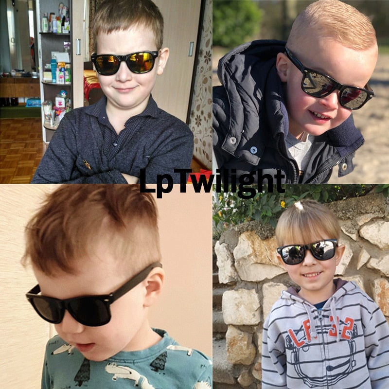 Lunettes de soleil pour enfants de 3 à 15 ans, Cool, pour garçons et filles, à la mode, lentille de revêtement, Protection UV 400, offre spéciale