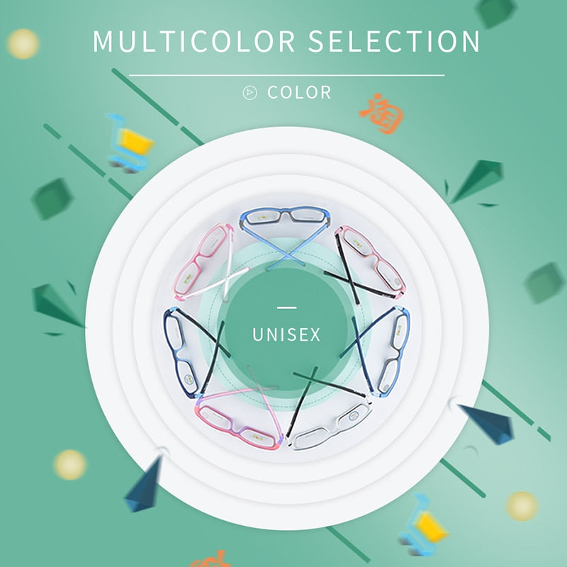 SECG – monture de lunettes carrées pour enfants, verres optiques détachables, pour myopie, hypermétropie, sans vis