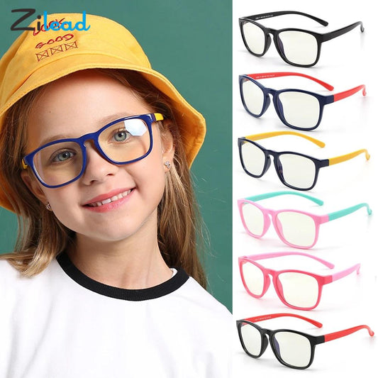 Zilead – lunettes d'ordinateur pour enfants, filtre Anti-lumière bleue, lunettes de jeu, monture en Silicone, lunettes Anti-rayons bleus