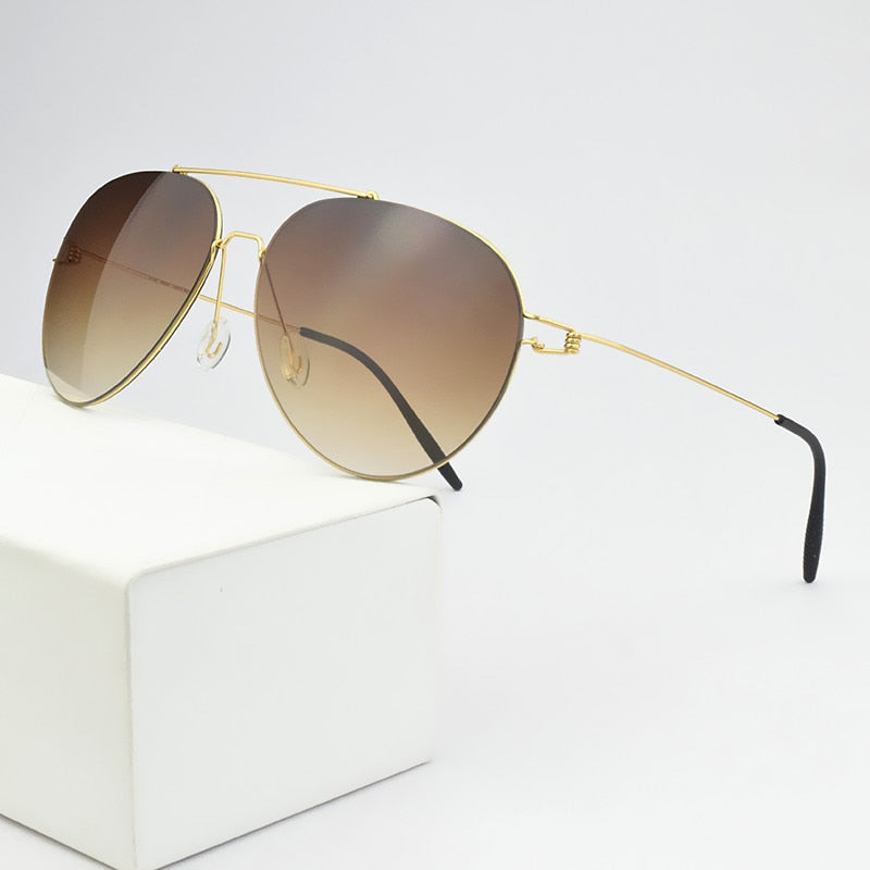 Lunettes de soleil rétro ultralégères pour hommes et femmes, verres de conduite dégradés, titane T3025 oculos.