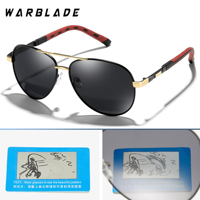 Lunettes de soleil polarisées aviateur classiques pour hommes et femmes.