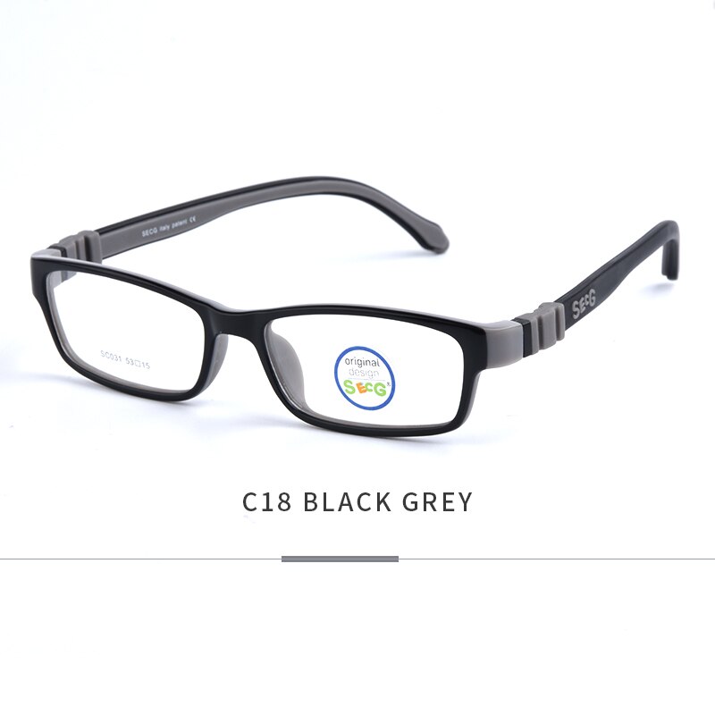 SECG – monture de lunettes carrées pour enfants, verres optiques détachables, pour myopie, hypermétropie, sans vis