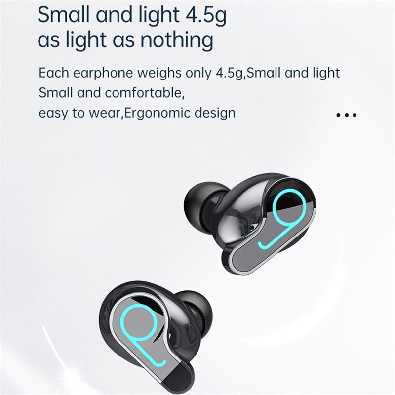Nouveau sans fil V5.1 Bluetooth écouteur HD casque stéréo sport casque étanche avec double micro et étui de charge de batterie 2000mAh