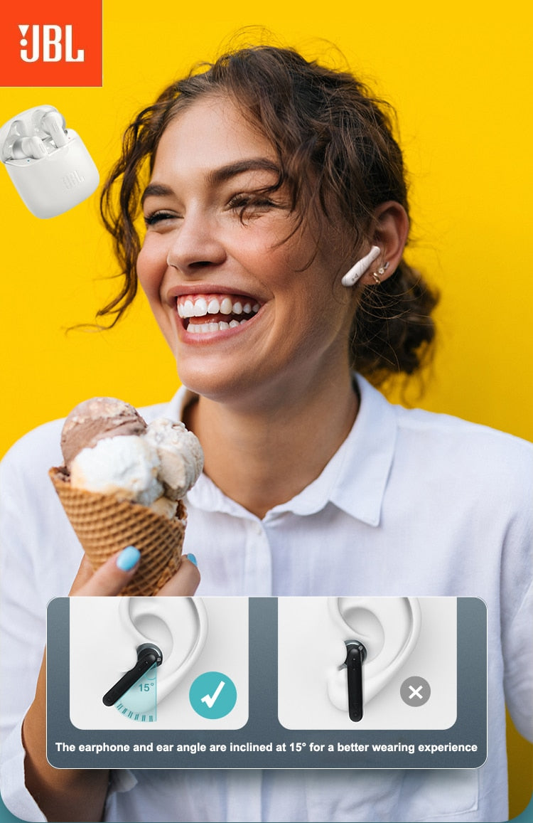 Original JBL TUNE 220 TWS véritables écouteurs Bluetooth sans fil T220TWS écouteurs stéréo basse son casque casque micro pour JBL