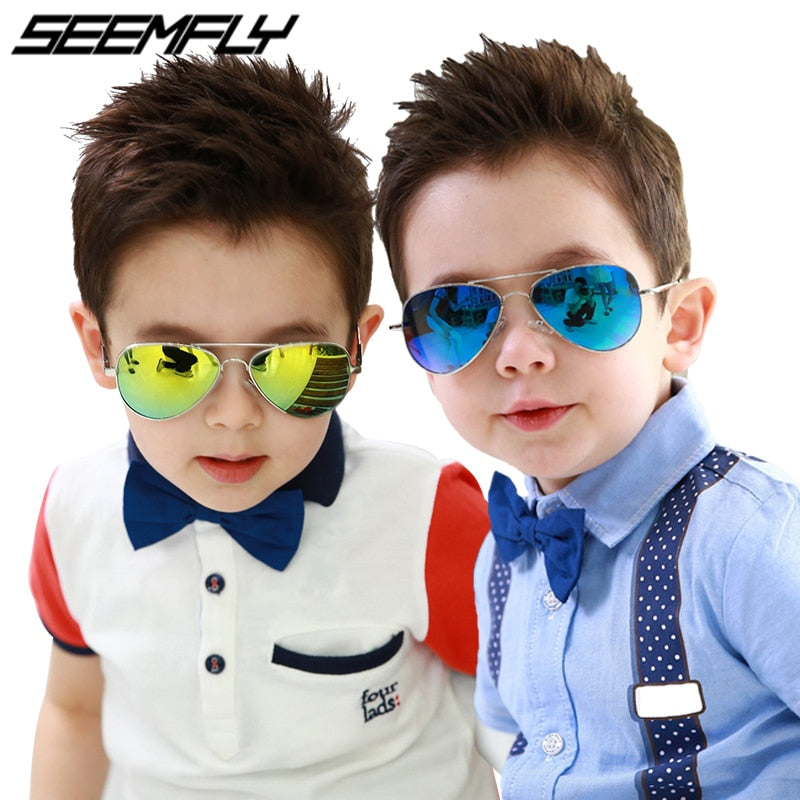Seefly – lunettes De soleil rétro pour enfants, UV400, marque De styliste, luxe, ombres, pour bébés garçons et filles.