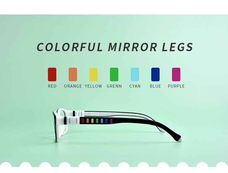 SECG – monture de lunettes en silicone souple pour enfants, verres de Prescription pour enfants, monture de lunettes optique de sécurité, Anti-chute de pression, TR90