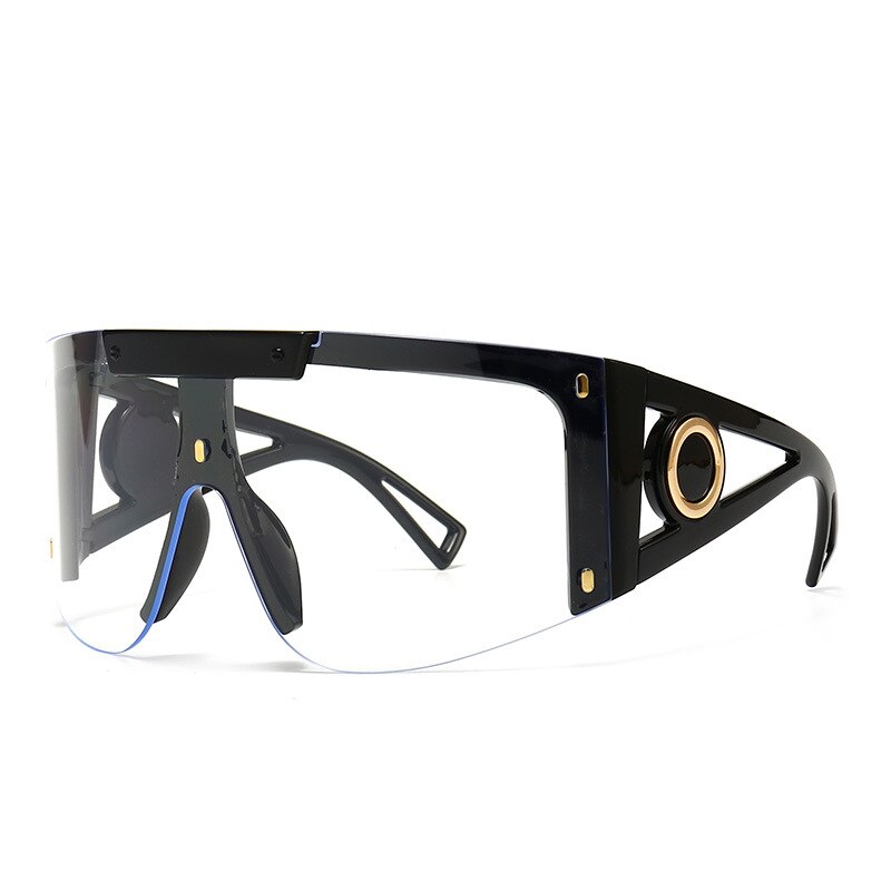 Lunettes de soleil de luxe surdimensionnées pour femmes.