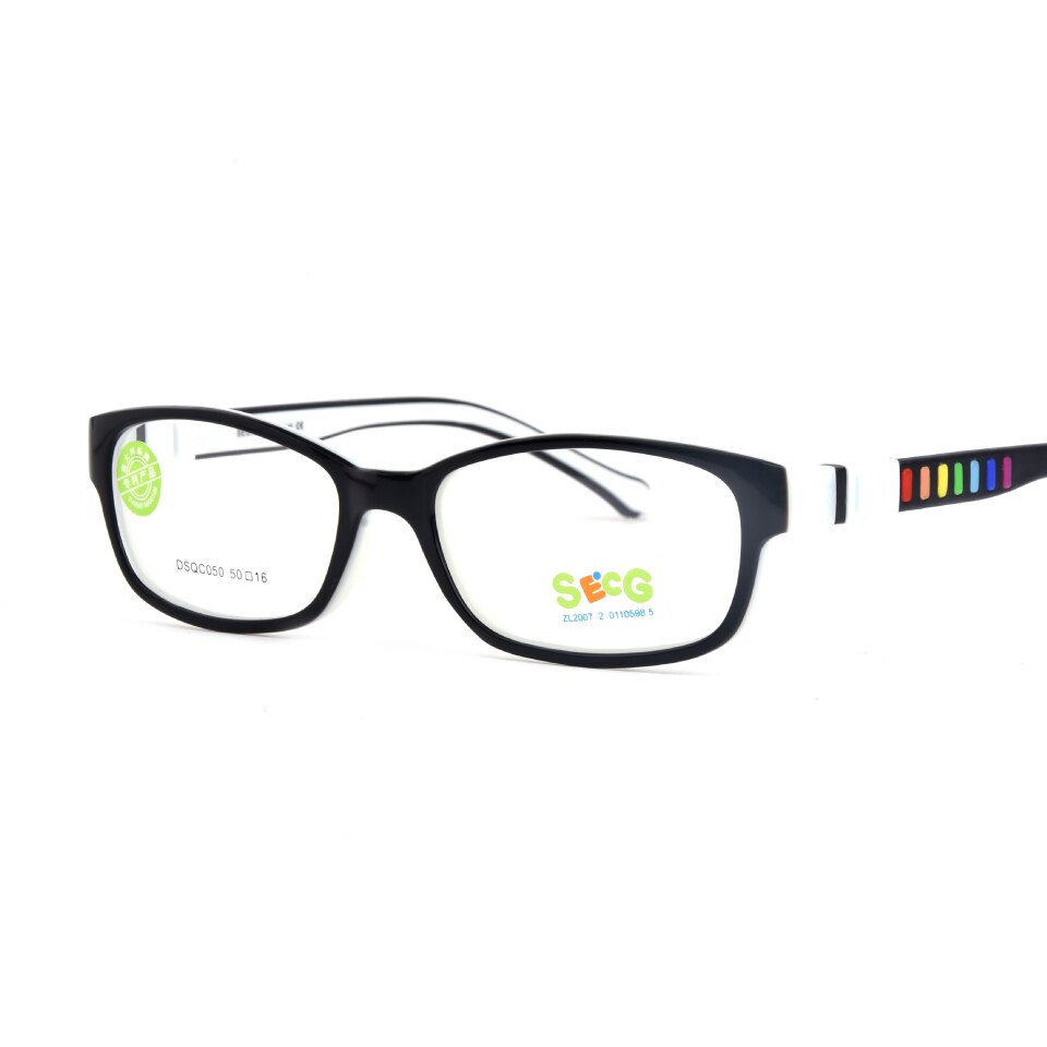SECG – monture de lunettes en silicone souple pour enfants, verres de Prescription pour enfants, monture de lunettes optique de sécurité, Anti-chute de pression, TR90
