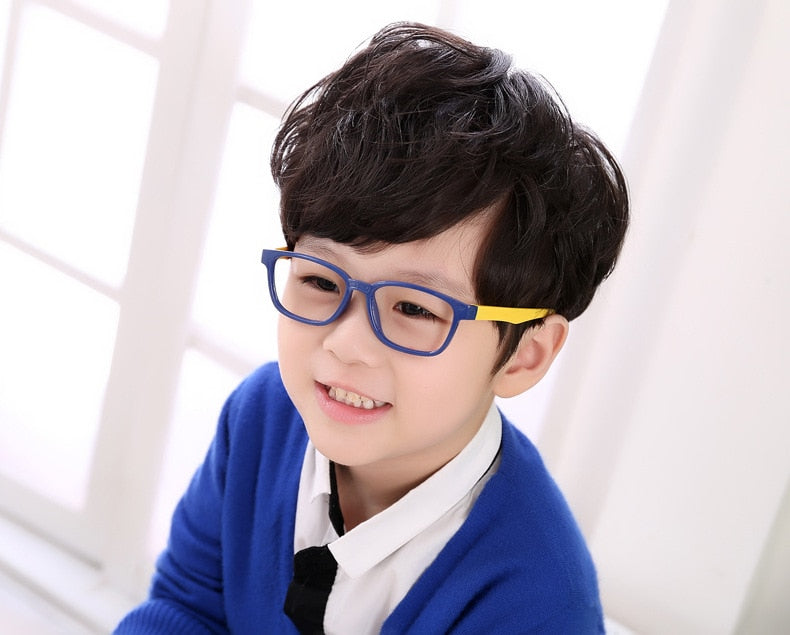 WarBLade – lunettes flexibles pour enfants, avec lanière, monture carrée, pour garçons et filles, degré de myopie, montures optiques TR90, 2020