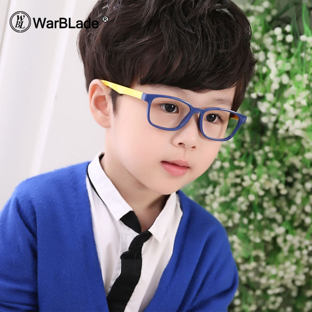 WarBLade – lunettes flexibles pour enfants, avec lanière, monture carrée, pour garçons et filles, degré de myopie, montures optiques TR90, 2020