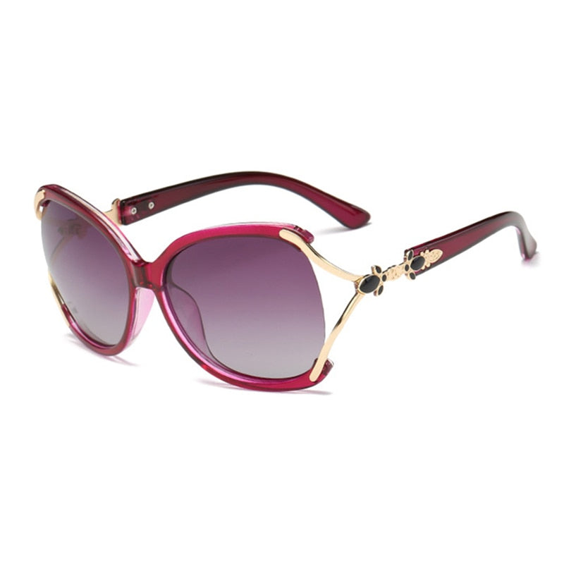 Lunettes de soleil polarisées HD pour femmes.