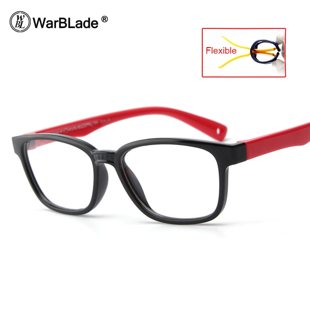 WarBLade – lunettes flexibles pour enfants, avec lanière, monture carrée, pour garçons et filles, degré de myopie, montures optiques TR90, 2020