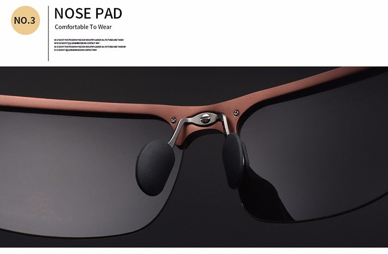 Lunettes de soleil de Sport pour hommes, polarisées, rectangulaires, UV400.