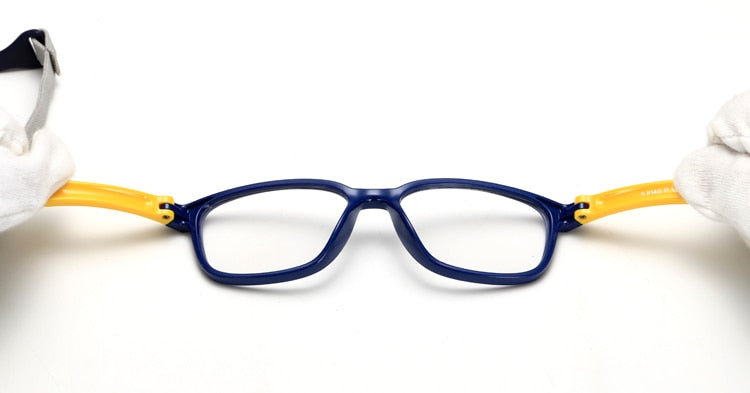 WarBLade – lunettes flexibles pour enfants, avec lanière, monture carrée, pour garçons et filles, degré de myopie, montures optiques TR90, 2020