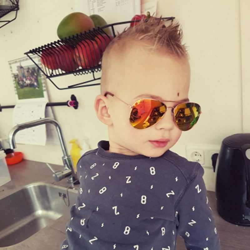 Seefly – lunettes De soleil rétro pour enfants, UV400, marque De styliste, luxe, ombres, pour bébés garçons et filles.