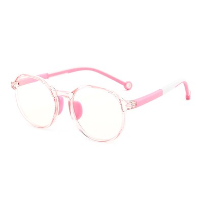 Lunettes Anti-lumière bleue pour enfants TR90 lunettes médicales optiques rondes montures enfants zéro lunettes d'ordinateur sans diplôme