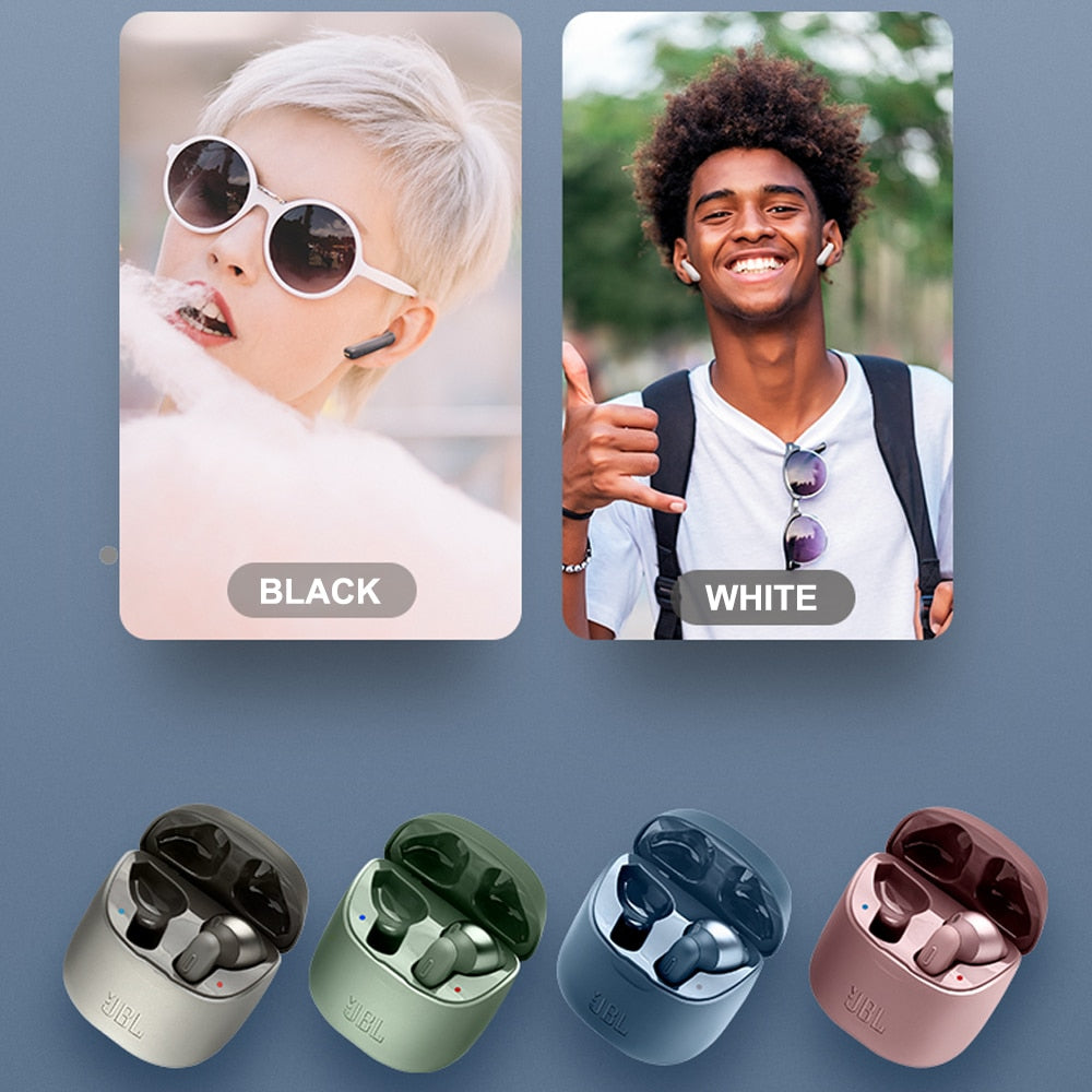 Original JBL TUNE 220 TWS véritables écouteurs Bluetooth sans fil T220TWS écouteurs stéréo basse son casque casque micro pour JBL