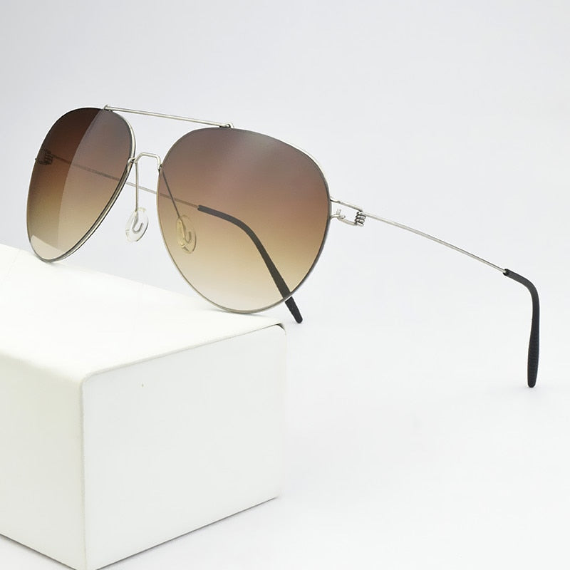 Lunettes de soleil rétro ultralégères pour hommes et femmes, verres de conduite dégradés, titane T3025 oculos.