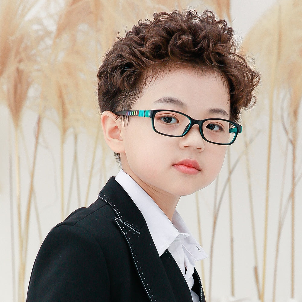 SECG – monture de lunettes en silicone souple pour enfants, verres de Prescription pour enfants, monture de lunettes optique de sécurité, Anti-chute de pression, TR90