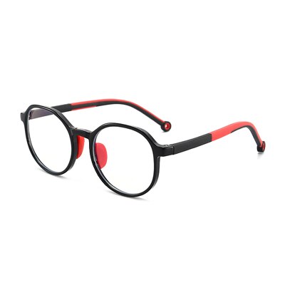 Lunettes Anti-lumière bleue pour enfants TR90 lunettes médicales optiques rondes montures enfants zéro lunettes d'ordinateur sans diplôme