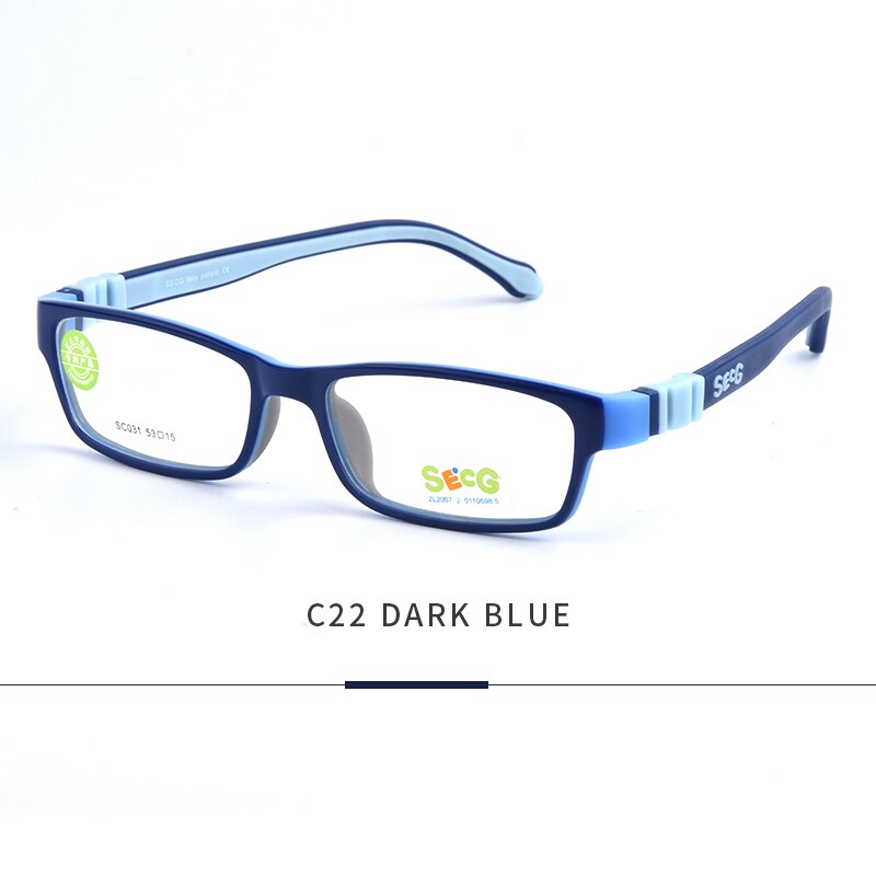 SECG – monture de lunettes carrées pour enfants, verres optiques détachables, pour myopie, hypermétropie, sans vis