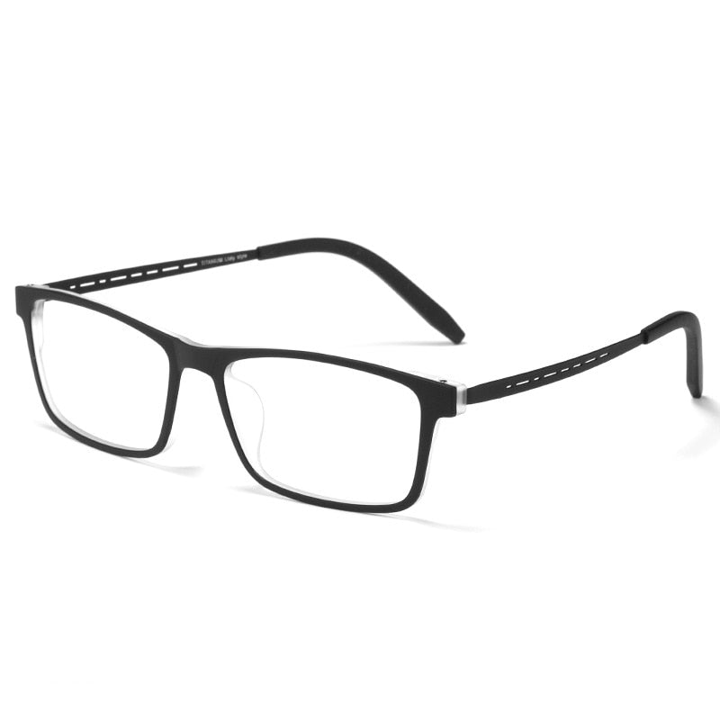 YIMARUILI – monture de lunettes carrées en titane pur pour homme.