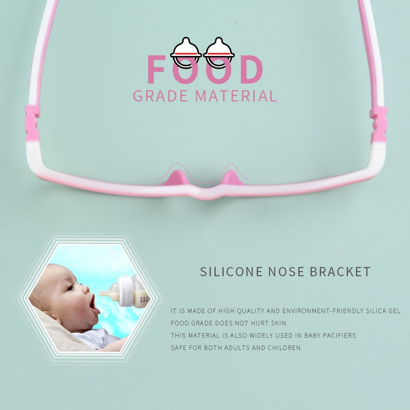 SECG – monture de lunettes carrées pour enfants, verres optiques détachables, pour myopie, hypermétropie, sans vis