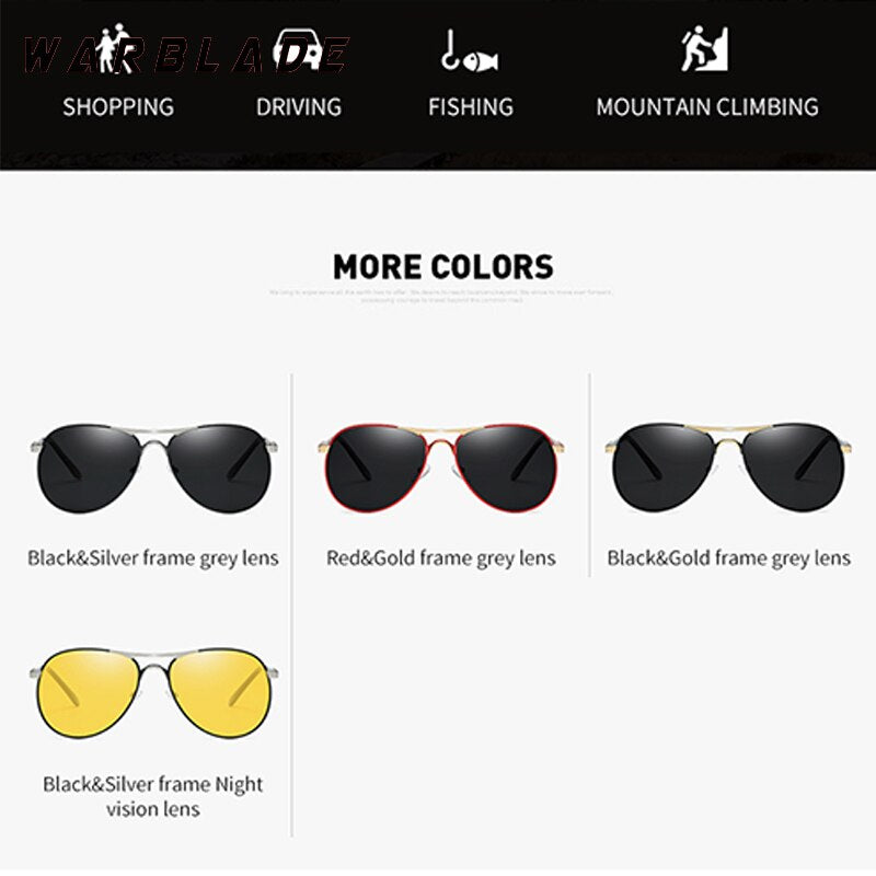 WarBLade – lunettes De soleil polarisées en métal pour hommes et femmes.