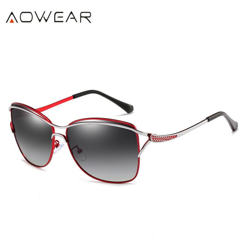 AOWEAR – lunettes de soleil polarisées Vintage de luxe pour femmes.