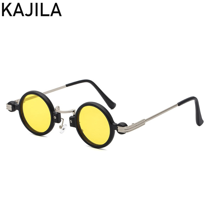 Lunettes De soleil Steampunk rondes Vintage pour hommes.