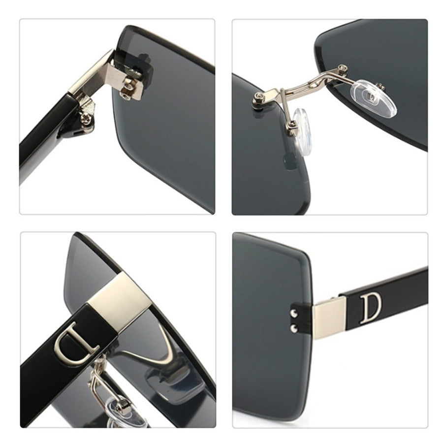 Lunettes de soleil sans bords pour hommes et femmes.