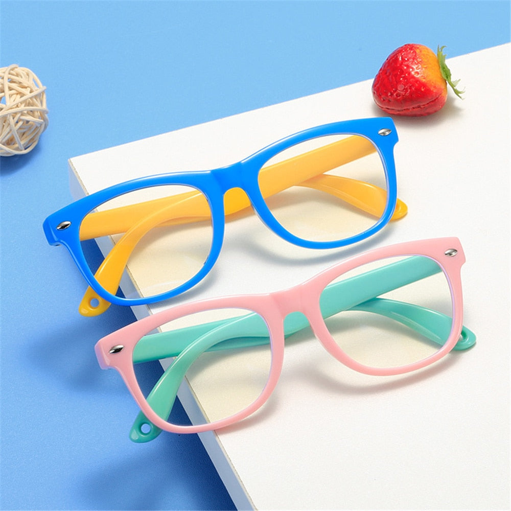 Zilead – lunettes d'ordinateur pour enfants, filtre Anti-lumière bleue, lunettes de jeu, monture en Silicone, lunettes Anti-rayons bleus