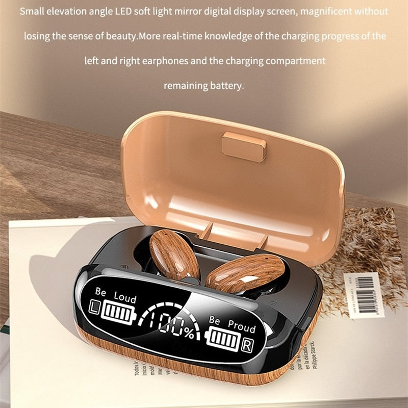 TWS Casques Sans Fil Bluetooth 5.2 Casque Intelligente Tactile Dans L'oreille HiFi Stéréo Écouteur Avec Micro Sport Bouchons D'oreilles Étanches