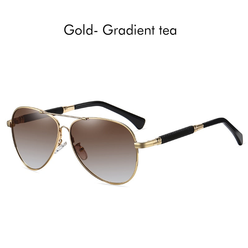 Lunettes de soleil polarisées pour hommes et femmes, alliage de titane.