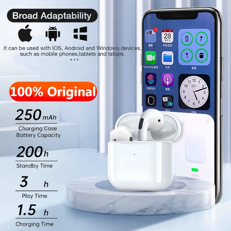 Original Air Pro 4 TWS sans fil Bluetooth écouteur Mini dosettes écouteurs mains libres casque de jeu pour Xiaomi Apple iPhone casque