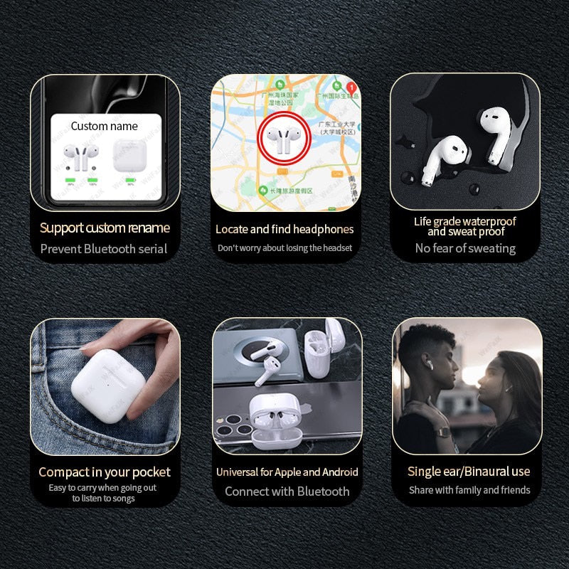 Original Air Pro 4 TWS sans fil Bluetooth écouteur Mini dosettes écouteurs mains libres casque de jeu pour Xiaomi Apple iPhone casque