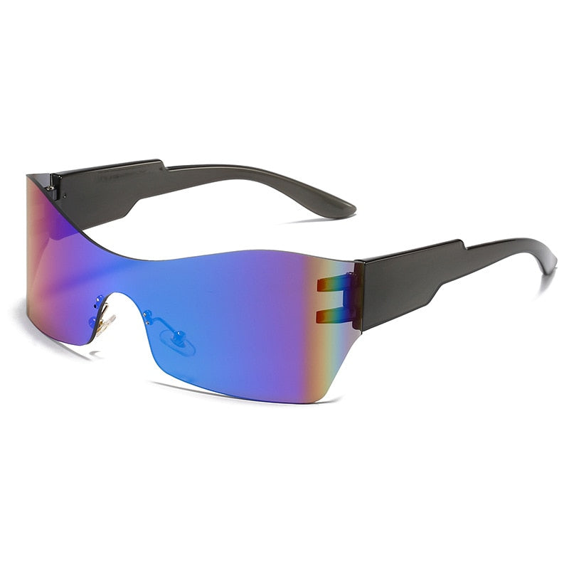 Lunettes de soleil de sport tendance pour hommes et femmes, style Punk Y2k.