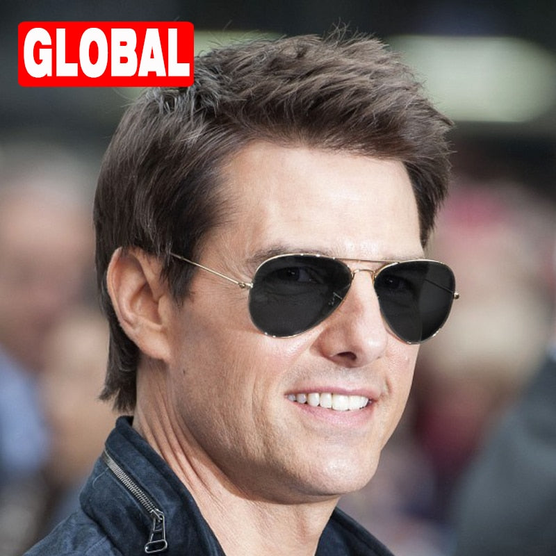 Lunettes de soleil aviateur bleu pour hommes et femmes, R3025, Aviation